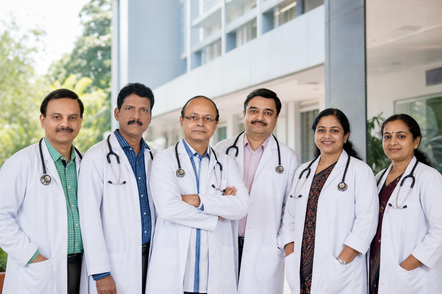 St. Vincent De Paul Hospitals medical team in Thrissur, Kerala